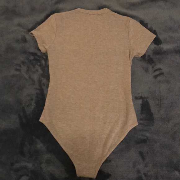 Gray Deep V Neck - Picture 3 of 3